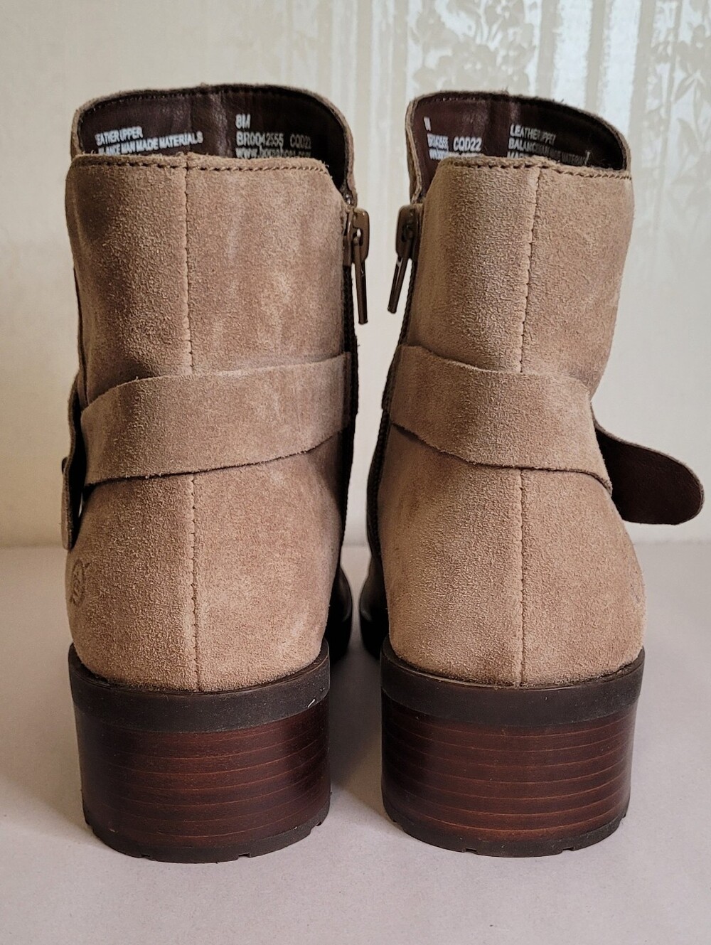Born Tori Tan Suede Ankle Boots Size 8 - Picture 4 of 11